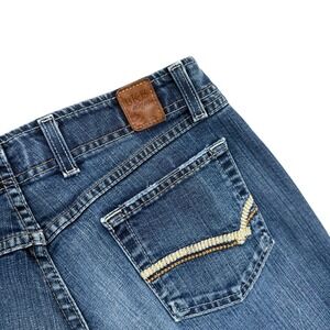 BKE Denim Wendi Stretch Mens Straight Leg Jeans Blue Medium Wash 32x29.5